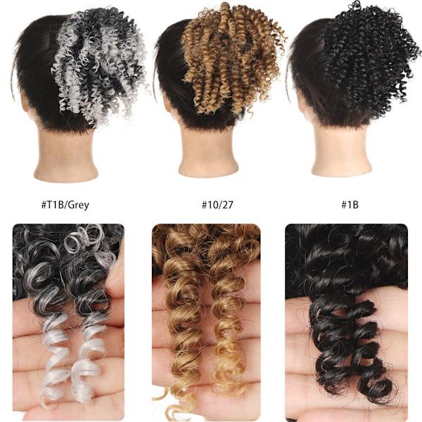 Synthetic Messy Bun Hair piece for Women Elastic Afro Curly Scrunchies Extension