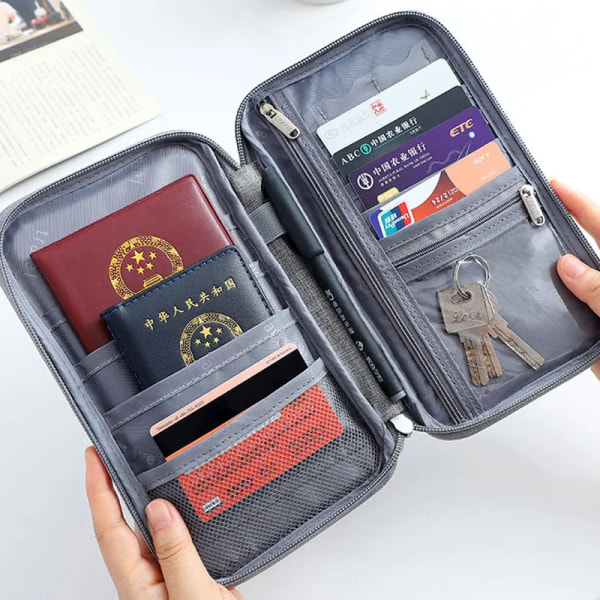 Travel Wallet for Family Passport Holder Waterproof Document Case Organizer Travel Accessories Cover Document Bag Cardholder