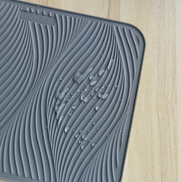 Square Silicone Dish Drying Mat Heat Resistant Draining Tableware Dishwaser Durable Cushion Pad Dinnerware Table Mat Placemat