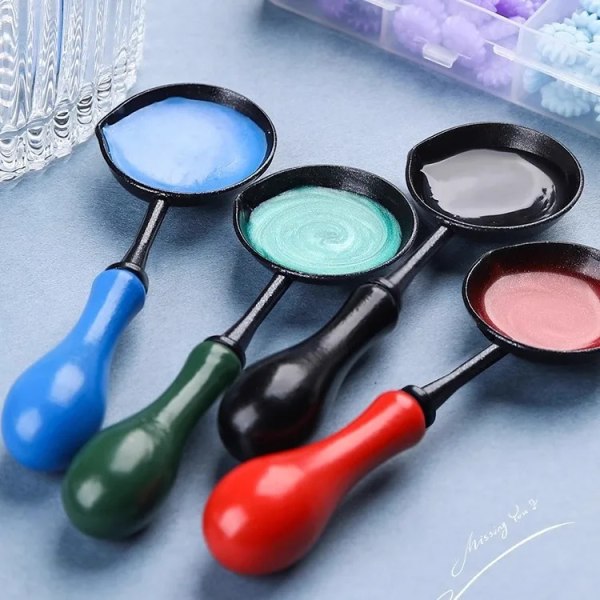New Lacquer Non Stick Spoon Seal Wax Heating Tool Anti Stick And Easy To Clean Spoon DIY Scrapbooking Invitation Card Decoration
