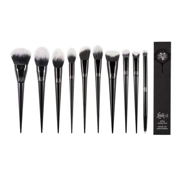 11Pcs Makeup Brushes Set Cosmetic Foundation Powder Blush Eye Shadow Blending Concealer Beauty Kit Make Up Brush Tool Maquiagem