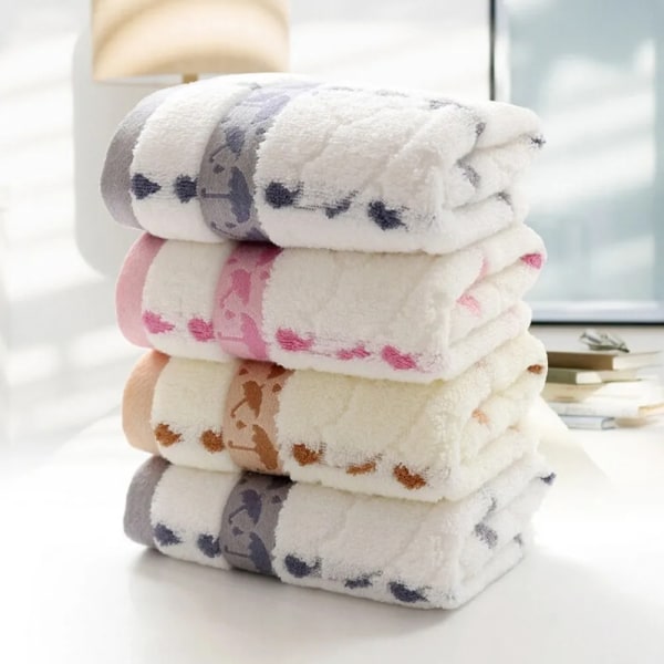 Cotton Baby Towels Kids Face Towel Feeding Hand Face Washcloth Bath Towel Burp Cloths for Children Adults Bathroom Towel 35*75cm