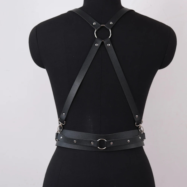 Harness Belts Fashion Gothic Clothes Belts for Women Pu Leather Chest Straps Punk Corset Clothing Decorative Rave Accessories