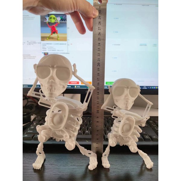 3D Mini Skull Printing Unique Funny Office Desk Toy Product Decompression Tool
