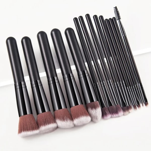 14Pcs Makeup Brush Set Cosmetics Kabuki Foundation Concealers Powder Blush Blending Face Eye Shadows Brush