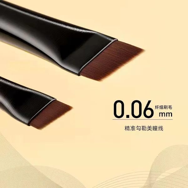 New 2 pieces/set eyebrow contour brush eyebrow eyeliner brush portable small angle eyebrow brush female makeup tool