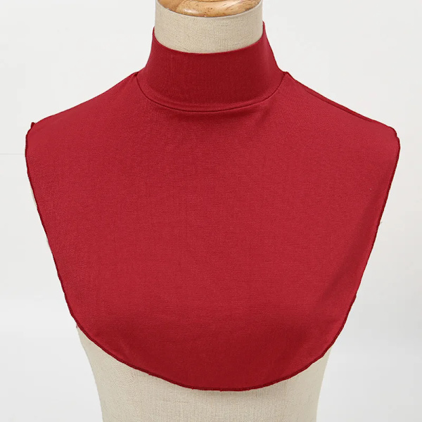 2023 Fashion Womens Modal Turtleneck Fake Collar Extensions Solid Color Neck Half Top Blouse Plain Winter Warmer High Neck Cover