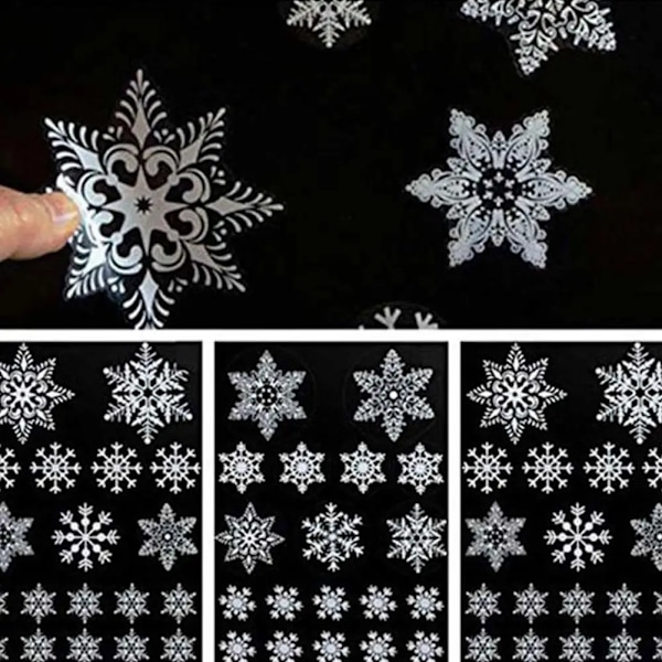 Christmas Window Sticker PVC Static Sticker Beautify Home Windows Large Flake Wall Sticker New Year Glass Santa Elk Sticker