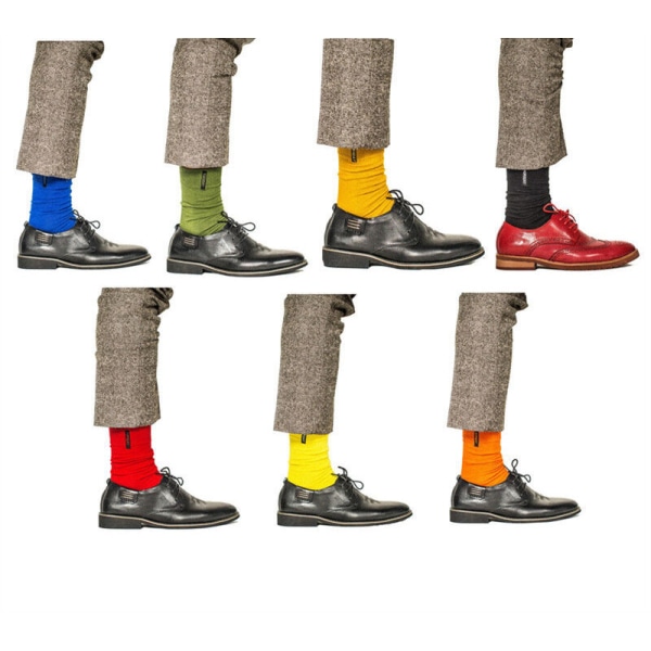 Fashion Mens Cotton Socks Solid Color British style Business Casual weekly Socks