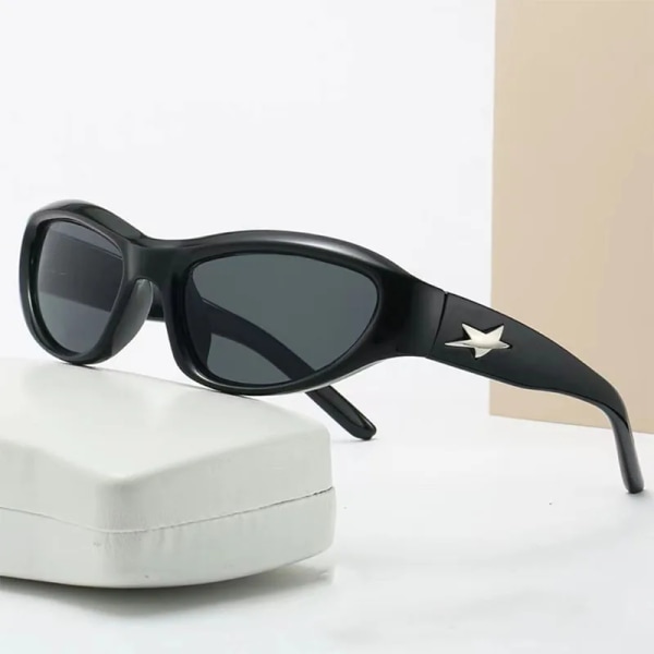New Y2K Fashion Sunglasses Women's Brand Designers Decorate Stars Sun Glasses Men's Outdoor Sports Eyewear UV400 Gafas De Sol