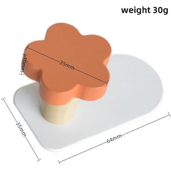 Design Nordisk Färg Rund Massivträ Dekoration Liten sammanfogad Creative Hook Coat Vägg Barnrumsdekoration,1 Styck,E