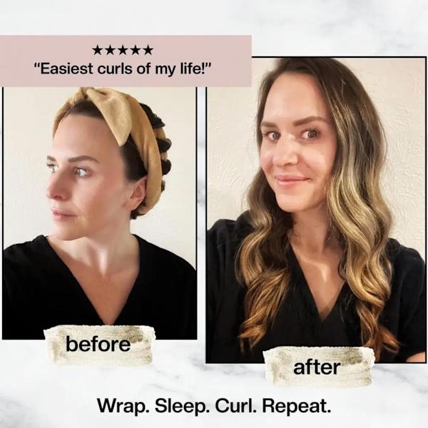 Heatless Curling Rod Headband No Heat Hair Curlers Lazy Hair Rollers Sleeping Soft Curl Headband DIY Hair Styling Tools