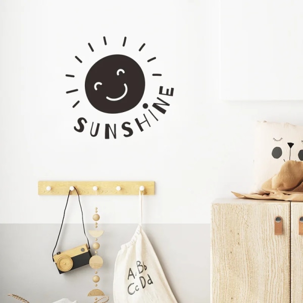 Personality sunshine living background wall decoration bedroom transformation atmosphere wall stickers self-adhesive wallpaper