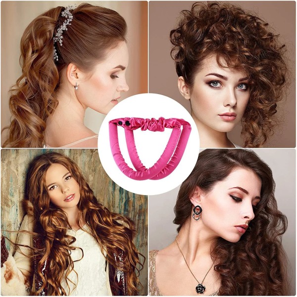 Curling Headband No Heat Silk Curls Ribbon Hair Rollers Sleeping Soft Wave Formers Headband Lazy Hair Curlers Hair Styling Tools