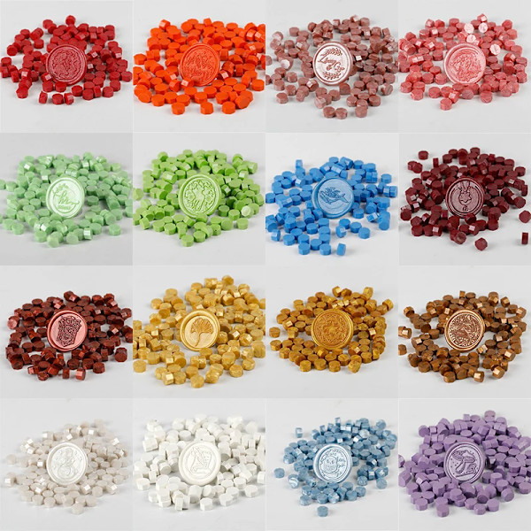 100 Pcs Ber Bag Sealing Wax for Lacquer Stamp Scrapbook Decoraion DIY Craft Stamp Decotaion Invitation Card Wax Particles