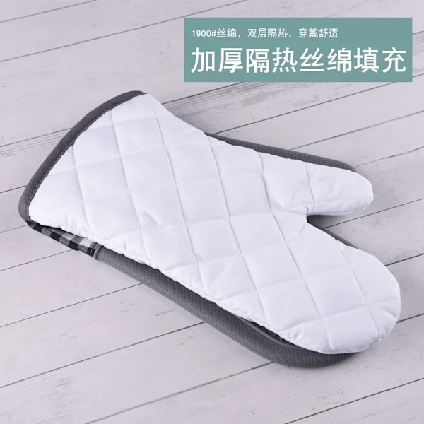 Anti-burn And Non-slip Kitchen Microwave Baking Dessert Tools Single Oven Gloves Silicone Gloves High Temperature Resistant