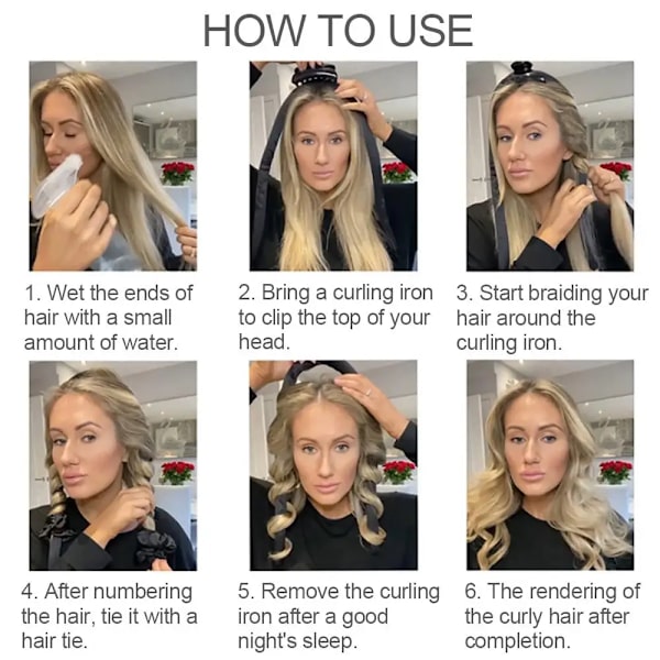 Heatless Curling Rod Headband Hair Roller No Heat Make Curls Slik Satin Soft Sleep Curlers Lazy Wave Formers Hair Styling Tool