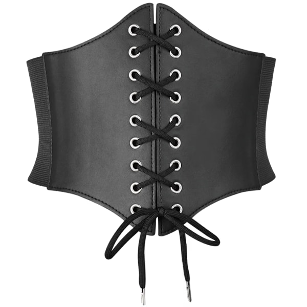 WFashion Trend Belt Female Goth Handmade PU Leather Harness Corset Bondage Waist Festival Punk Rock Accessories Y2k Jeans