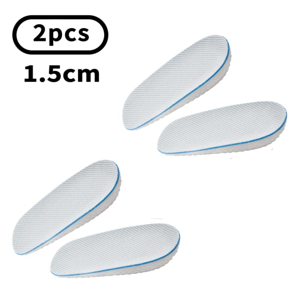 2 Pairs Heightened Insole Comfortable Elastic_Shock Absorption Sweat Cushion New