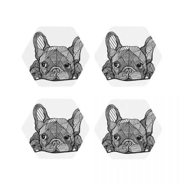 French Bulldog Puppy Coaster Table Mats For Dining Table Kitchen Absorbent Mat Sink Mat For Drying Dishes Mat Coffee Mat Hot Pad