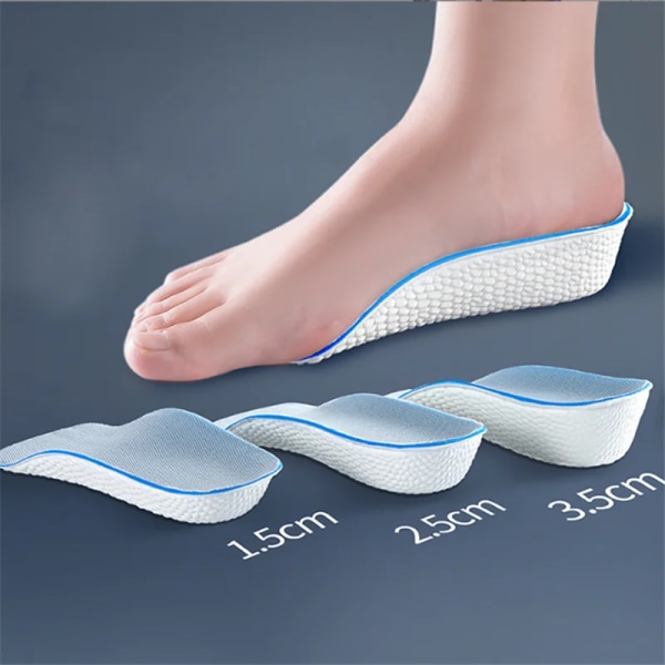 Height Increase Insoles for Men Women Shoes Flat Feet Arch Support Orthopedic Insoles Sneakers Heel Lift Memory Foam Shoe Pads