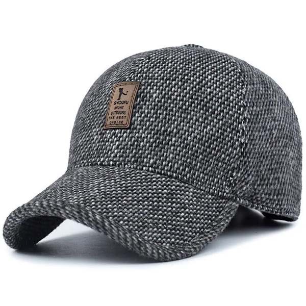 Vinterbomberhatt Män Kvinnor Ryskt Svart Läder Ushanka Kepsar Med Öronlappar Päls Varmt Läder Märke Baseballkeps Hattar