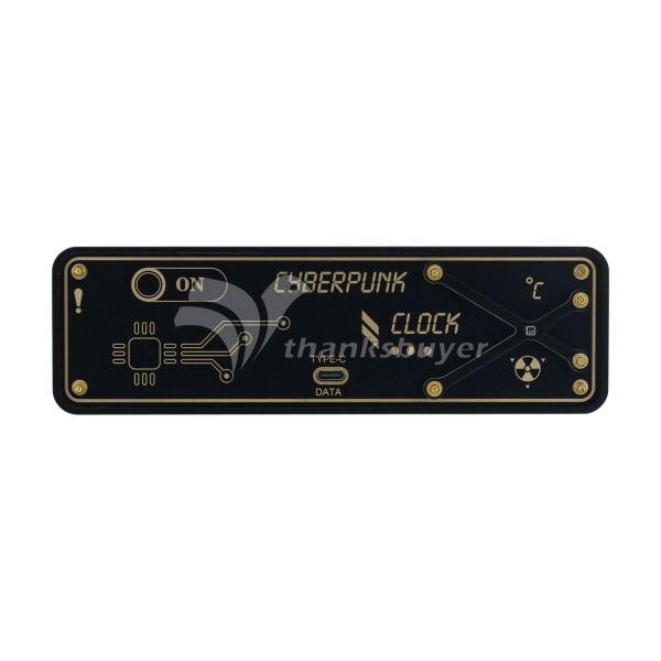 RGB Nixie Tube Clock LED Clock Support Day Timing Countdown + Power Cyberpunk
