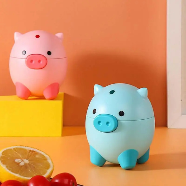 Pig Toothpick Dispenser Automatic Toothpick Dispenser Cute Pig Shape Pop-Up Toothpick Holder Fruit Pick Storage Box Container
