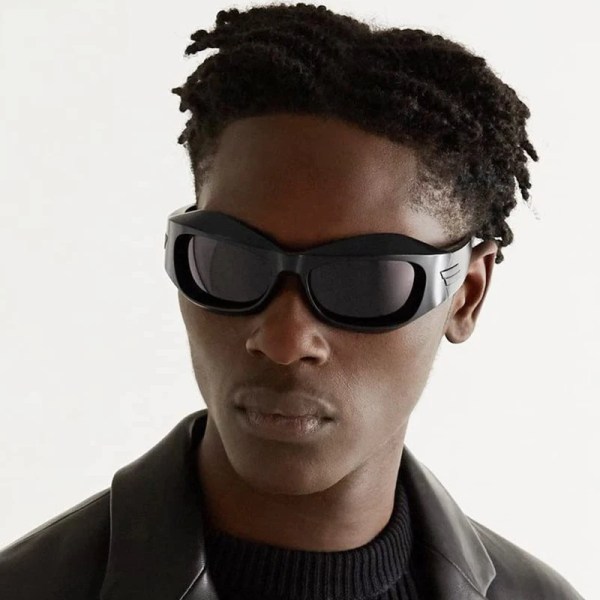 Fashion Square Sunglasses Man Brand Designer Irregular Sun Glasses Male Steampunk Cyberpunk Y2K Personality Oculos De Sol