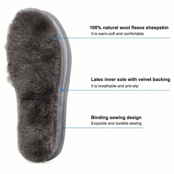 2 Pairs Genuine Sheepskin Wool Pads Winter Thick Insoles Shoe inserts For Boots