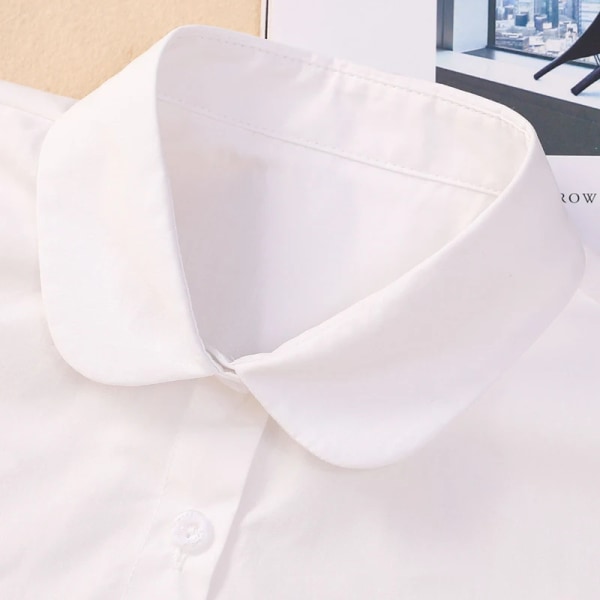 Women Fake Collar Shirt White False Blouse Collar Commercial Affairs Casual Detachable Half Shirt Pair With Sweaters Fashion