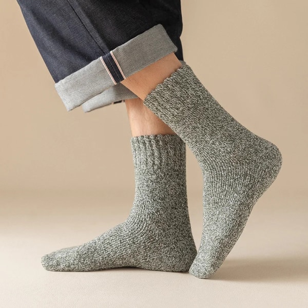 5Pairs Winter Thicken Wool Merino Socks Women Towel Keep Warm Winter Socks Cotton New Year Christmas Gift Russia Socks for Man
