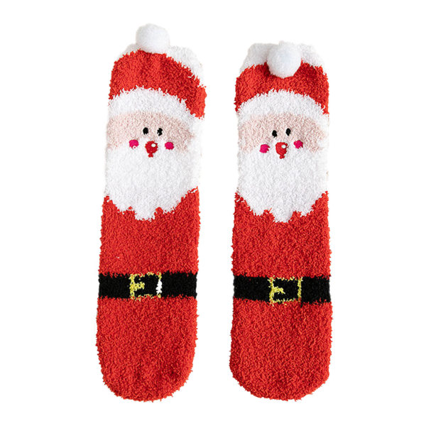 5pairs  Stockings Fashionable New Pattern Cartoon Cute Christmas Winter Warm And