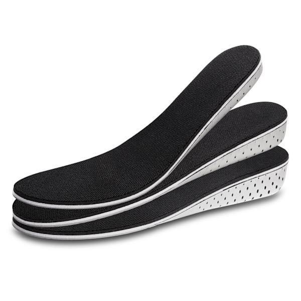 US Women Men Invisible Heel Lift Taller Shoe Inserts Pad Height Increase Insoles