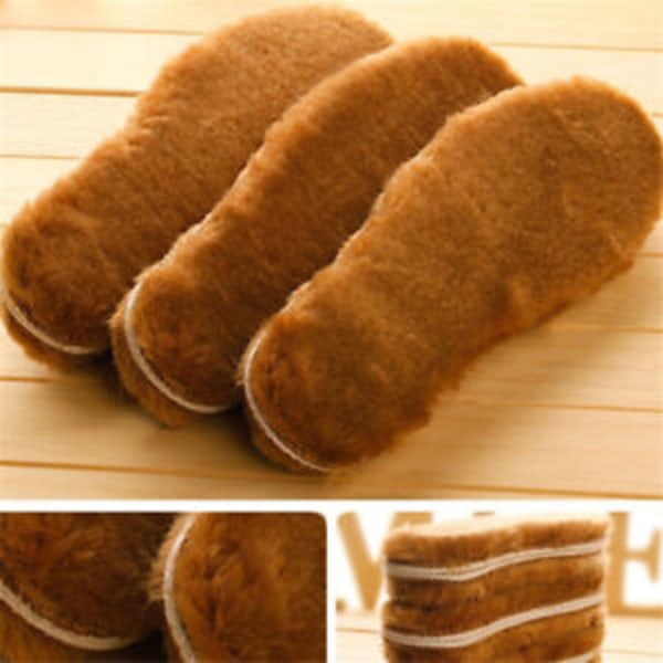 Wool Insoles Fleece Warm Shoes Pads Thick Thermal for Winter Mens Womens Boots