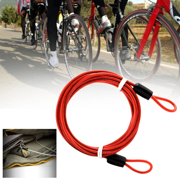 Professional Double Loop Universal 2 Meters Security Bike Chain Lock Steel Wiring Car Cover Cycling Anti-theft Useful