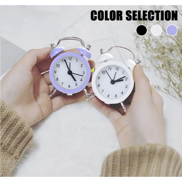Twin Bell Alarm Clock, Loud Alarm Great For Heavy Sleepers  Stylish  , Battery Operated For Bedroom And Home Decoration