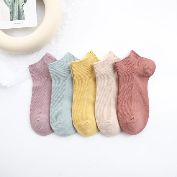 10 Pairs Ladies Breathable Solid Cotton Deodorant Medium Stockings