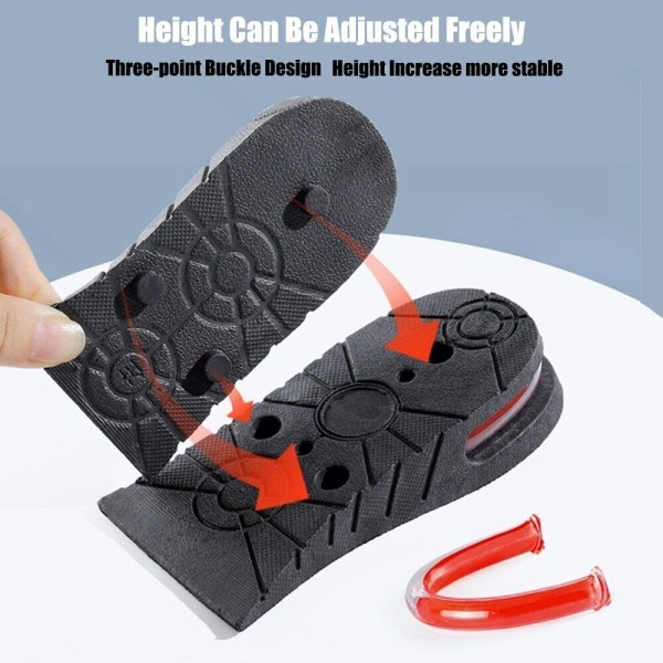 Eight Increase Insole Height Invisible Lift Adjustable Heel Lifting Inserts Shoe