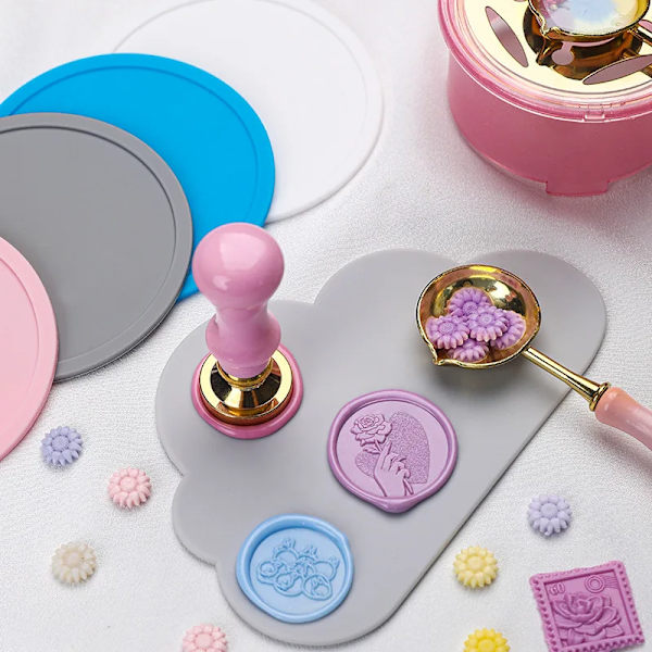 New Silicone Cloud Shape Circular Pad Minimalist Lacquer Sealing Wax Demolding Pad