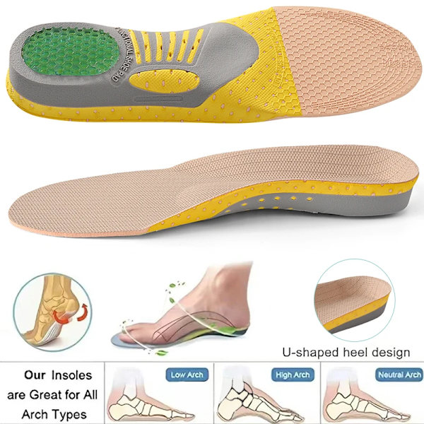 Orthotic Insole Arch Support PVC Flat Foot Health Shoe Sole Pad insoles for Shoes insert padded Orthopedic insoles for feet