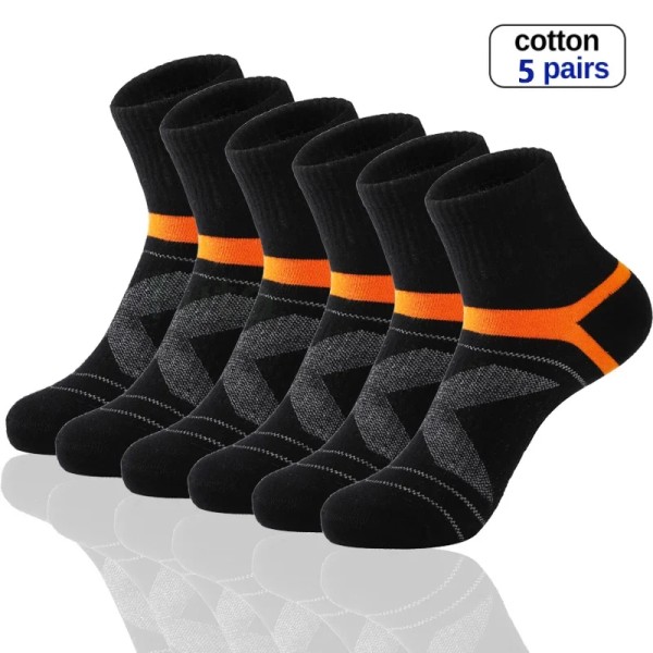 High Quality 5 Pairs Lot Men Cotton Socks Black Sports Socks Casual Run Winter Socks Men Breathable Male Sock Sokken Size38-44