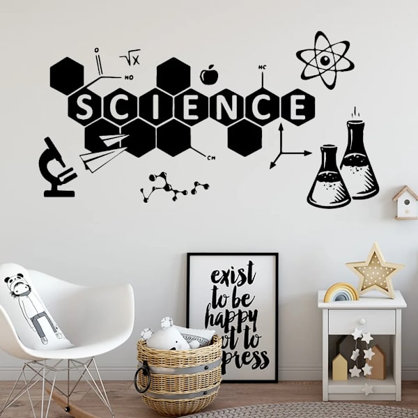 Creative Science Wall Sticker Home Decor Decoration For Living Room Bedroom Waterproof Wall Art Decal