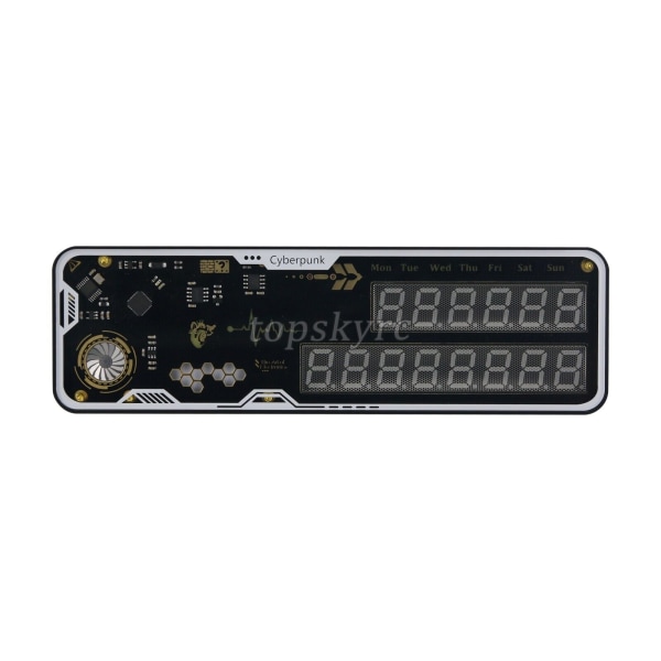 Cyberpunk RGB Nixie Tube Clock LED Clock Support Day Timing/ Countdown
