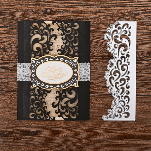 InLoveArts Lace Border Metal Cutting Dies Making Scrapbook Greeting Card Edge Hollow Stencil Frame Embossing Template Crafts DIY