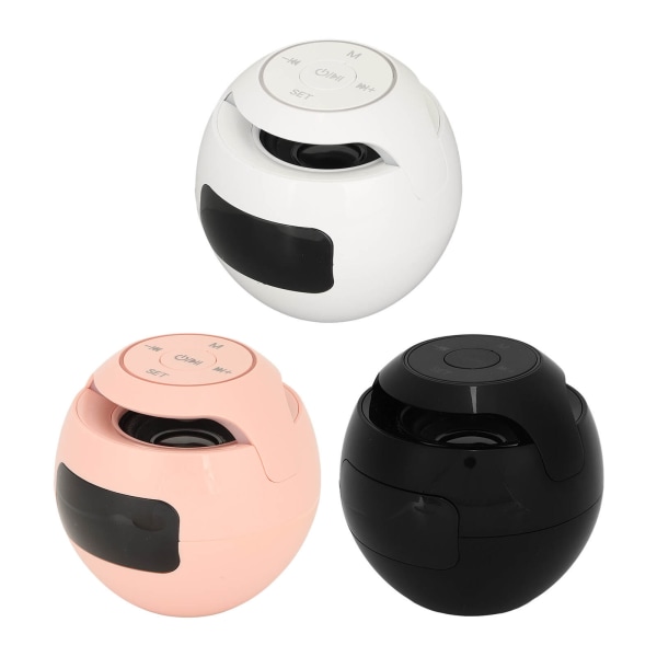 BT Alarm Clock Speaker Colorful Wireless FM Radio With Voice Announcements UK