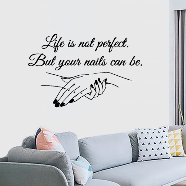 Exquisite Vinyl Decal Nail Salon Quotes Wall Sticker Art Mural Beauty Salon Decoration decals for women girls bedroom decor