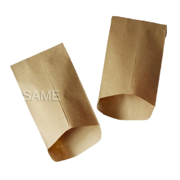 6x10cm cookie bags 100pc Kraft Paper bag mini Envelope Gift Bags Candy Bags Snack Baking Package Supplies Gift Wrap glue box