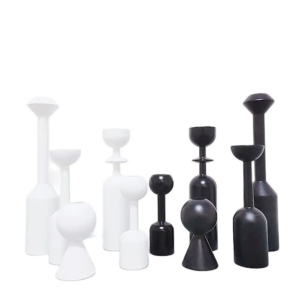 Black White Wooden Candle Holder Nice Quality 10cm/13.5cm/18cm/22cm/28cm Very Popular Candlestick Decor