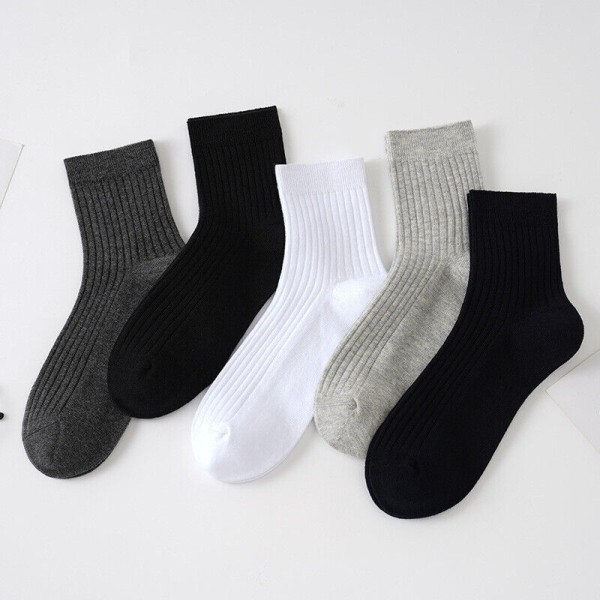 6 pairs of autumn cotton socks men's mesh breathable wicking sweat crew socks